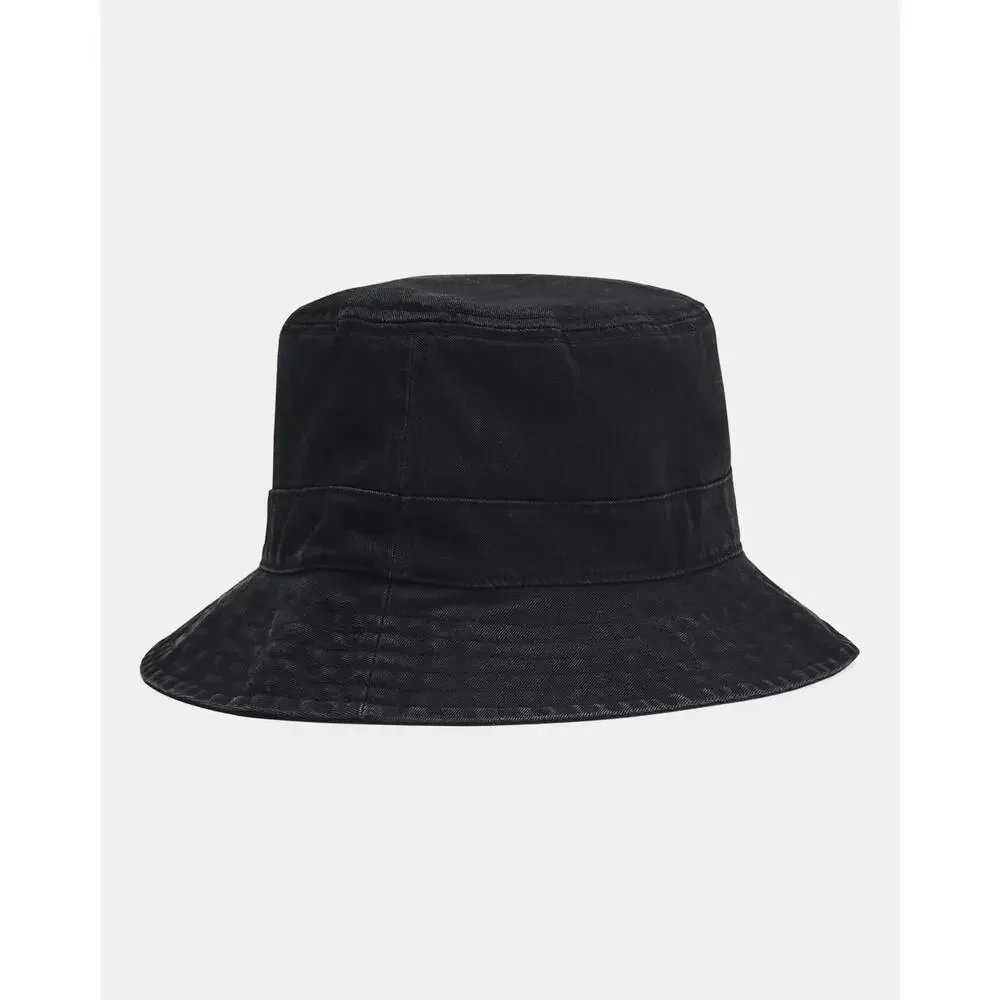 Under Armour Essential 1376704-001 Bucket Hat Men's L Black Twill Cotton UPS1340